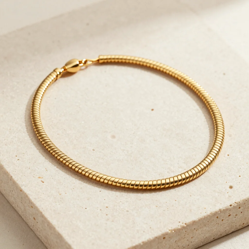 Aurum Fluid Snake Chain Necklace