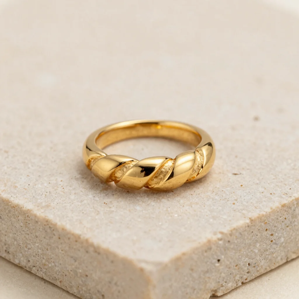 Astra Croissant Band Ring