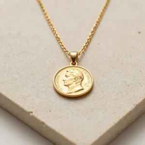 Celestial Coin Pendant Necklace